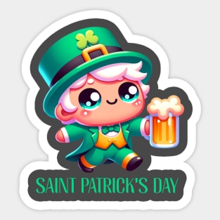 St Patricks day. Sticker